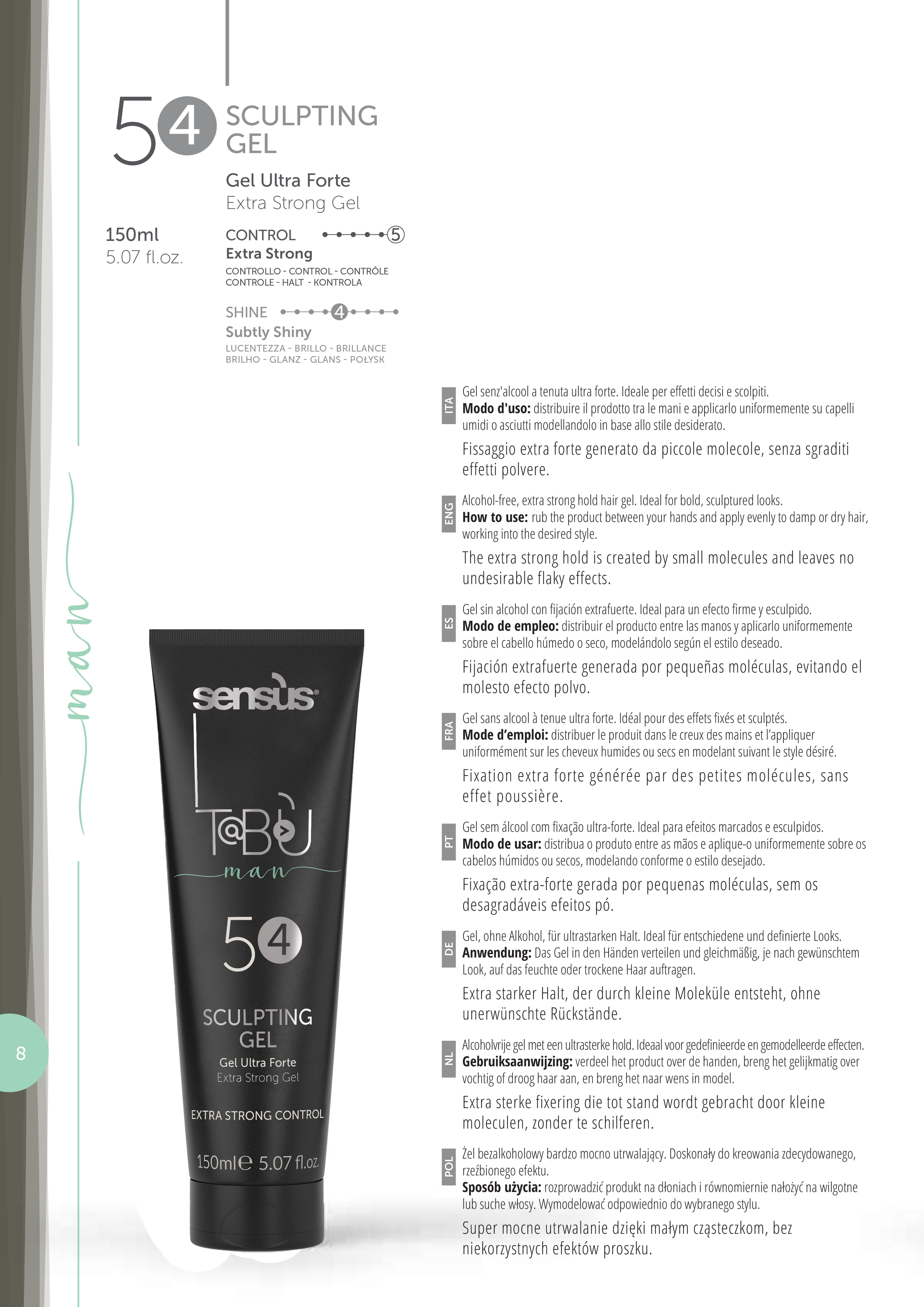 Tabù Man Sculpting Gel 54 150ml