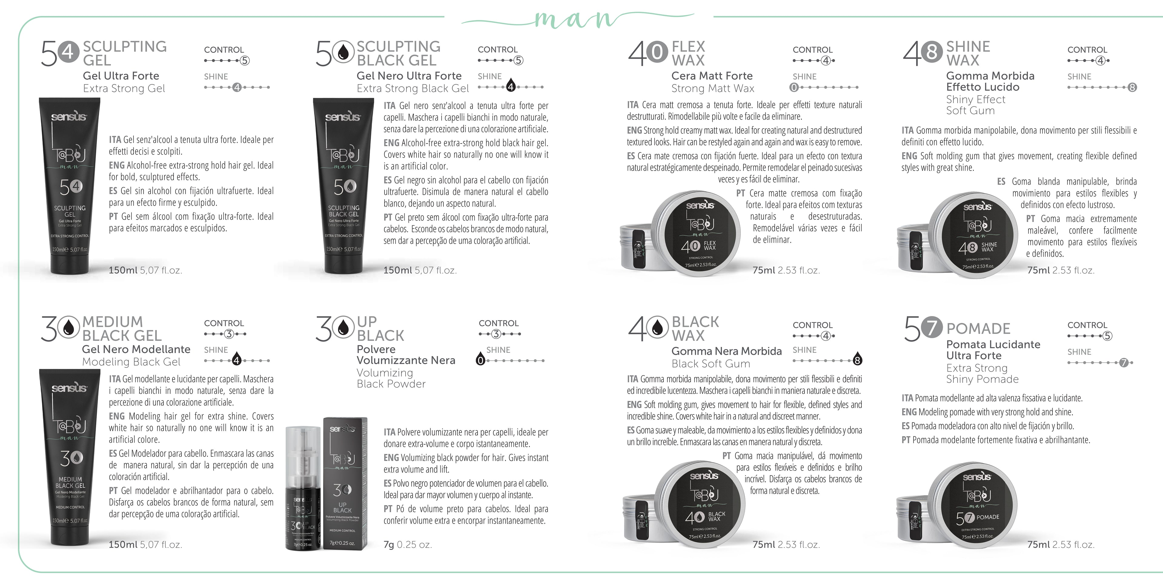 Tabù Man Black Wax 4 75ml