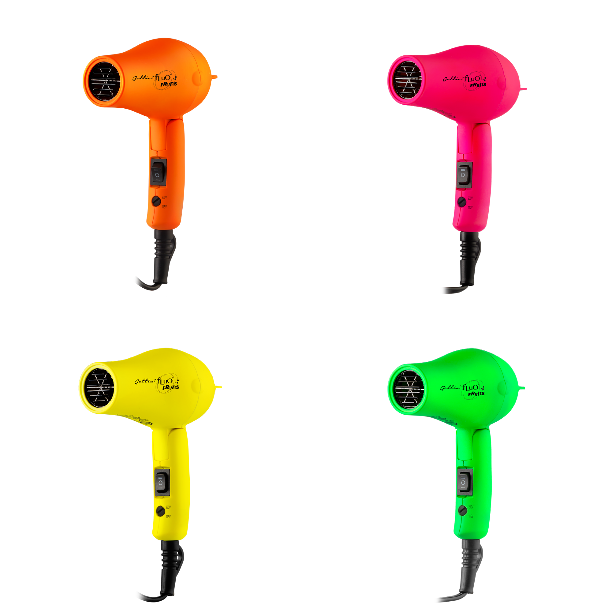 Mini Asciugacapelli Pieghevole da Viaggio 1000W - Gettin' Fluo