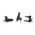 Pinze a Farfalla Nere Opache per Capelli, 12 pz