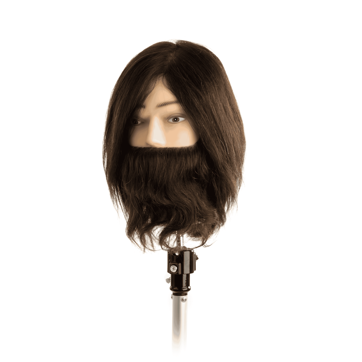 Testa Studio Uomo con Barba e Baffi I104 Labor Pro – Capelli 100% Umani