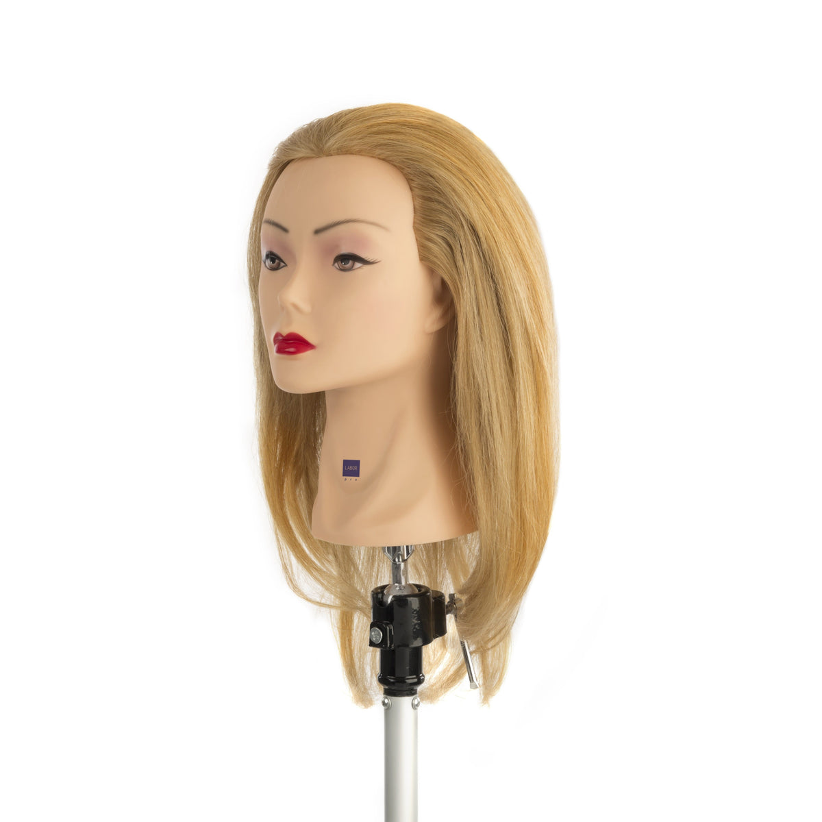 Testa Studio Bionda I113 Labor Pro – Capelli 100% Umani 40 cm, Biondo Chiaro