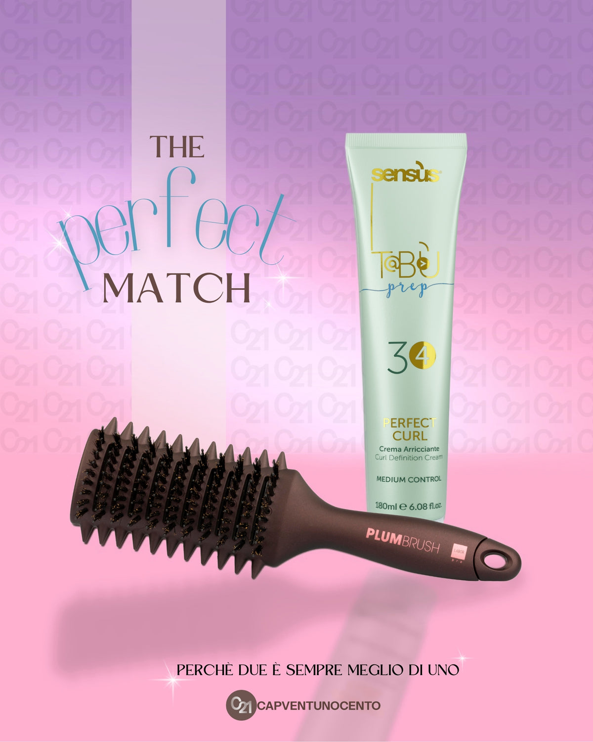 The Perfect Match — Tabù Perfect Curl 34 + Spazzola Plum Brush